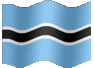 Medium animated flag of Botswana