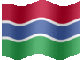 Medium animated flag of Gambia, The