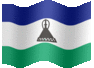 Medium animated flag of Lesotho