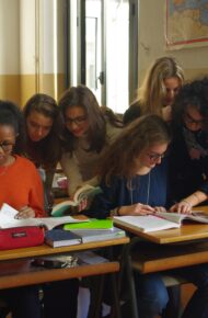 foto di allieve del Berchet