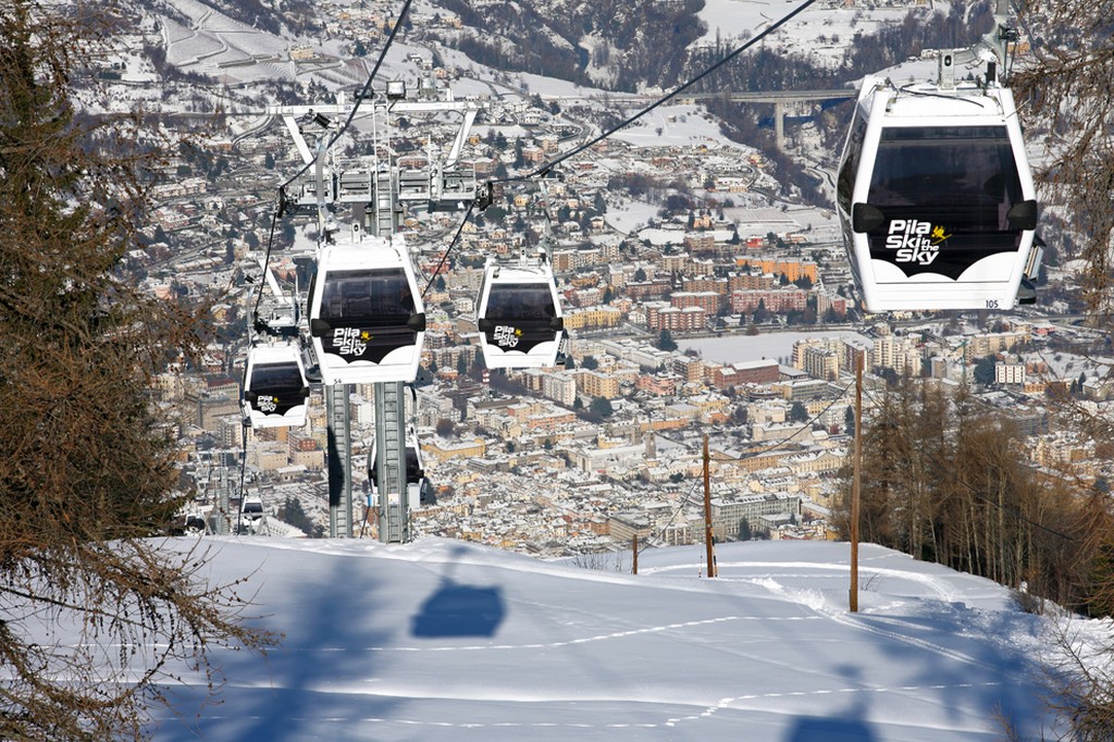 Foto: telecabina Aosta Pila