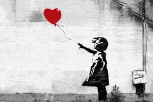 girl with a baloon banksy