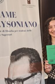 Clarissa Nard Vince il 1 premio di filosofia